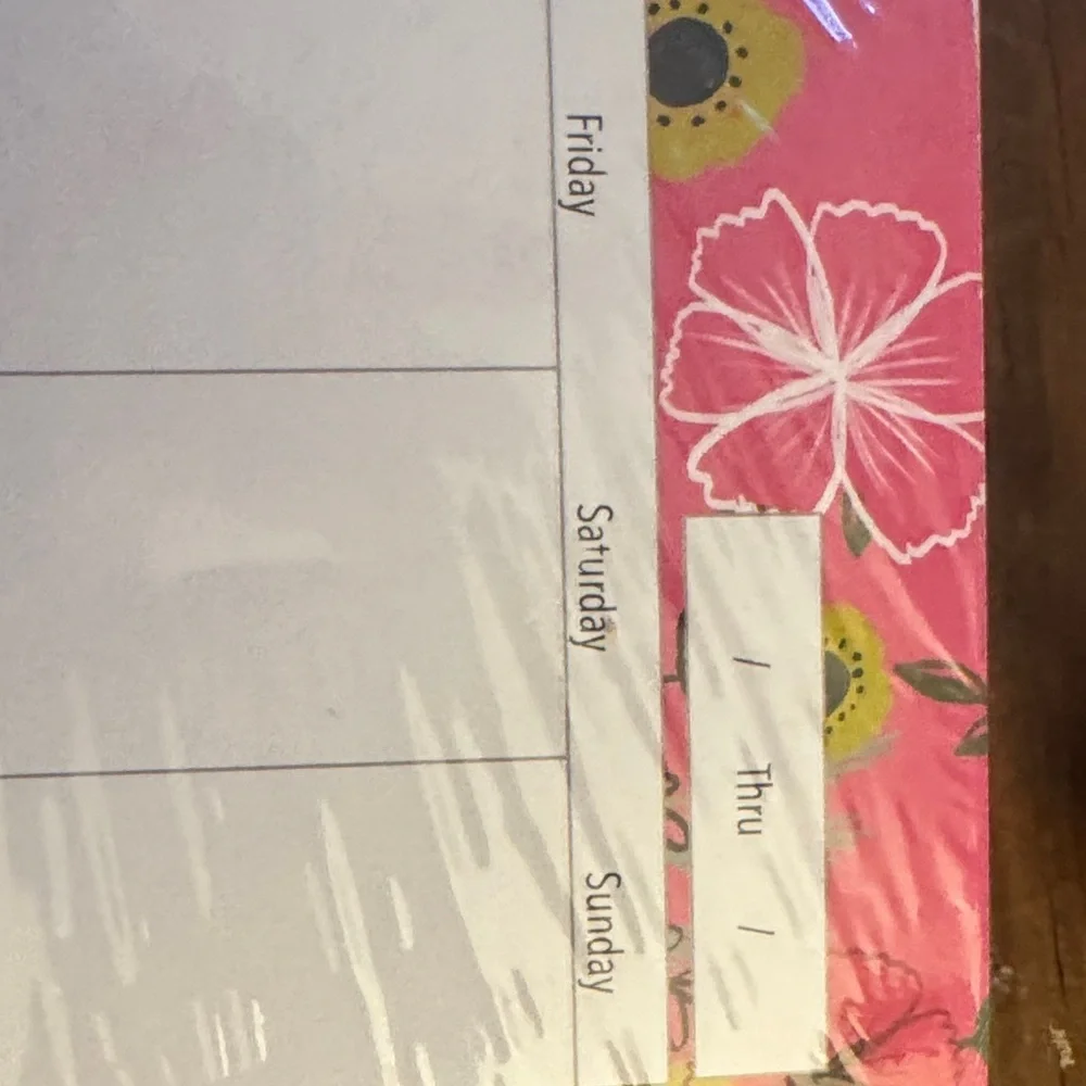 52 week Floral Desk Calendar